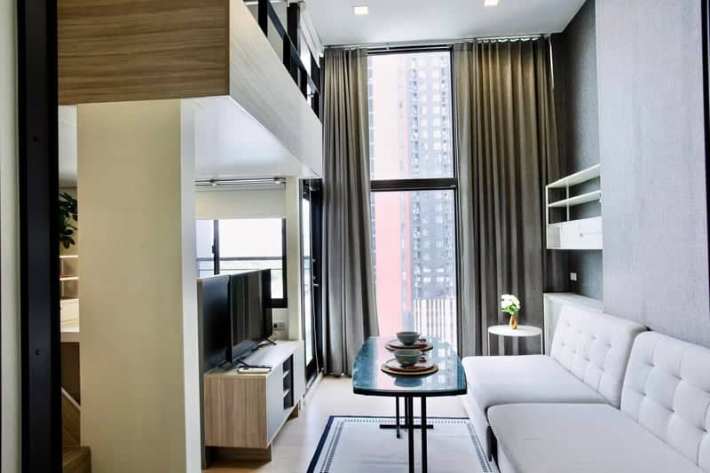 Chewathai Residence Asoke — Duplex High Ceiling | Fully Furnished | Near Rama 9