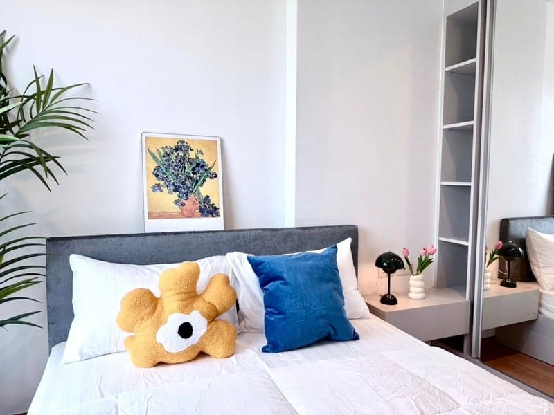 The Base Sukhumvit 77 — High Floor 24th | Large Smart TV | Newly Renovated City View photo 4