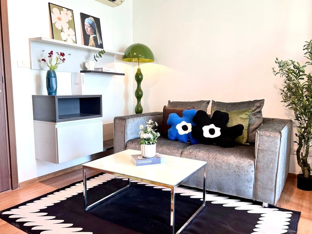 The Base Sukhumvit 77 — High Floor 24th | Large Smart TV | Newly Renovated City View