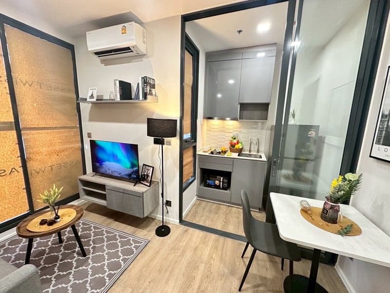 Modiz Rhyme Ramkhamhaeng — High Floor (22nd) | 80m to MRT Ramkhamhaeng | Opposite RU photo 2